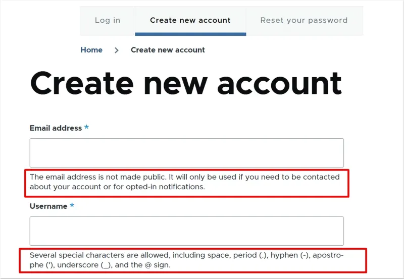 User Register Form Override