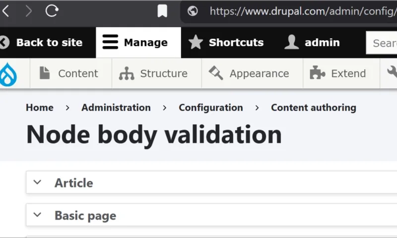 Node Body Validation