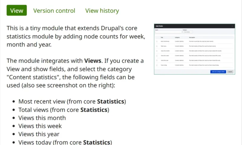 Statistics Counter for Drupal 11: Free Analytics Upgrade