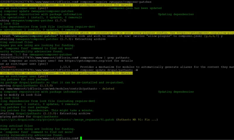 Patch to a Drupal 11 Module Using Composer