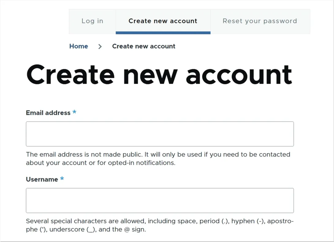 User Register Form Override