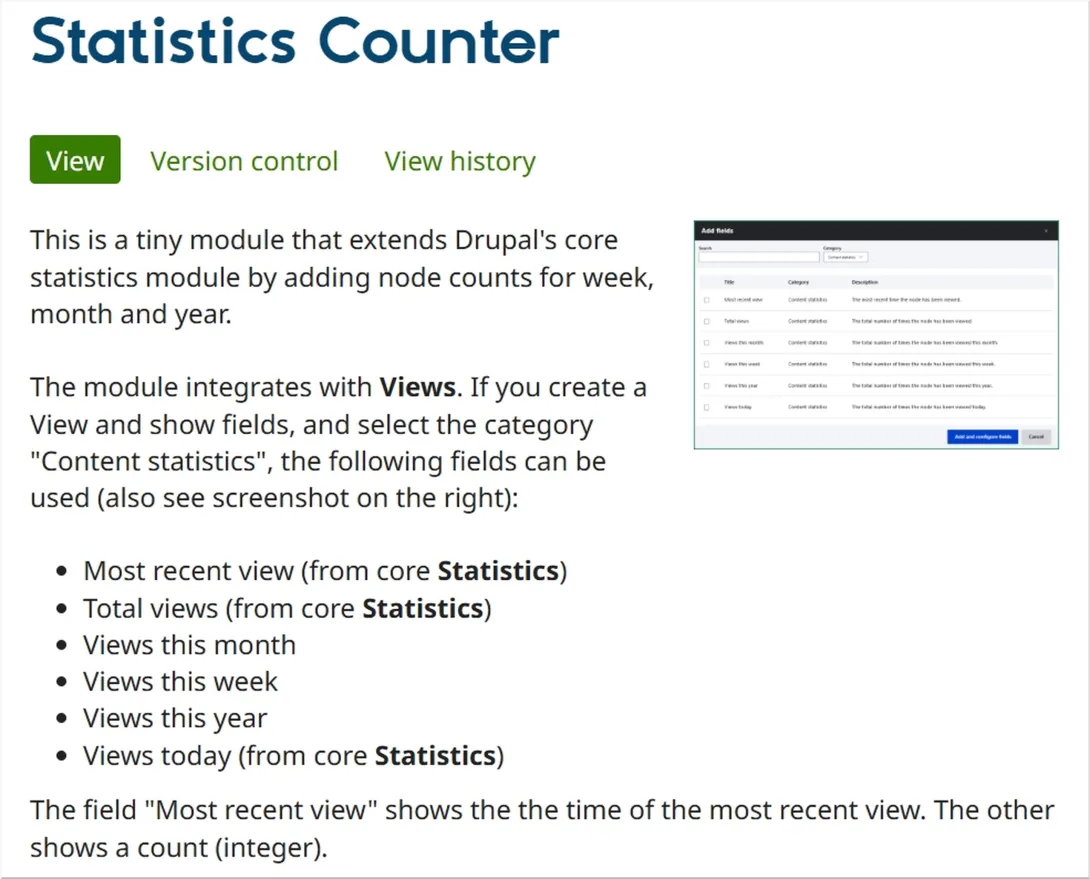 Statistics Counter for Drupal 11: Free Analytics Upgrade