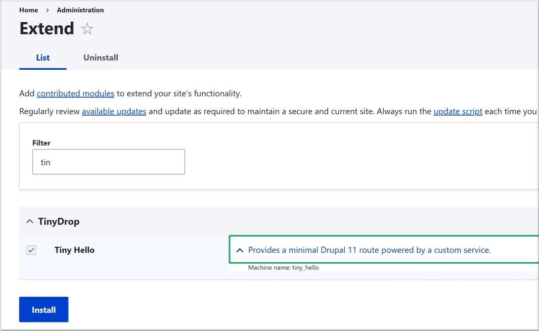 How to Build a Minimal Drupal 11 Module from Scratch